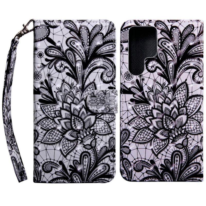 Folio Deksel Til Samsung Galaxy S22 Ultra 5G Elegant Blonder