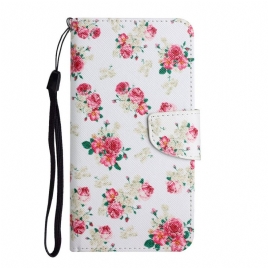 Folio Deksel Til Samsung Galaxy S22 Ultra 5G Royal Liberty Flowers