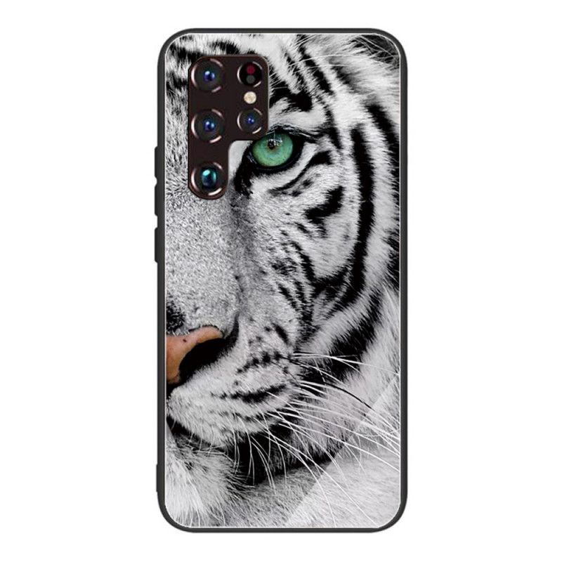 Mobildeksel Til Samsung Galaxy S22 Ultra 5G Tiger Herdet Glass