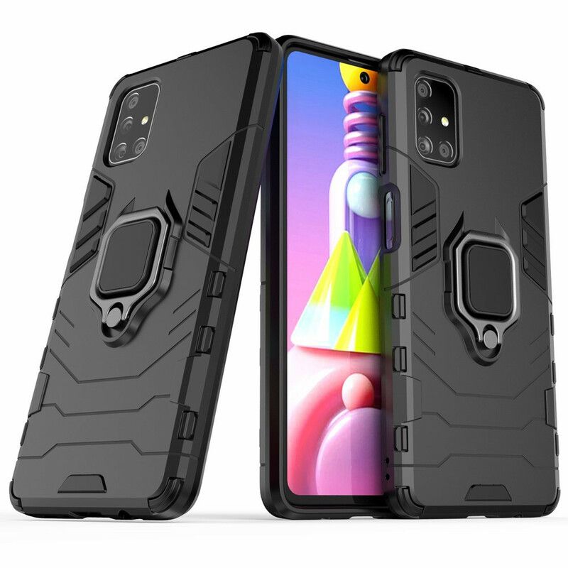 Deksel Til Samsung Galaxy M51 Motstandsdyktig Ring
