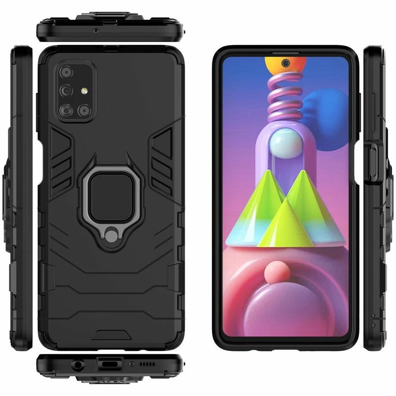 Deksel Til Samsung Galaxy M51 Motstandsdyktig Ring