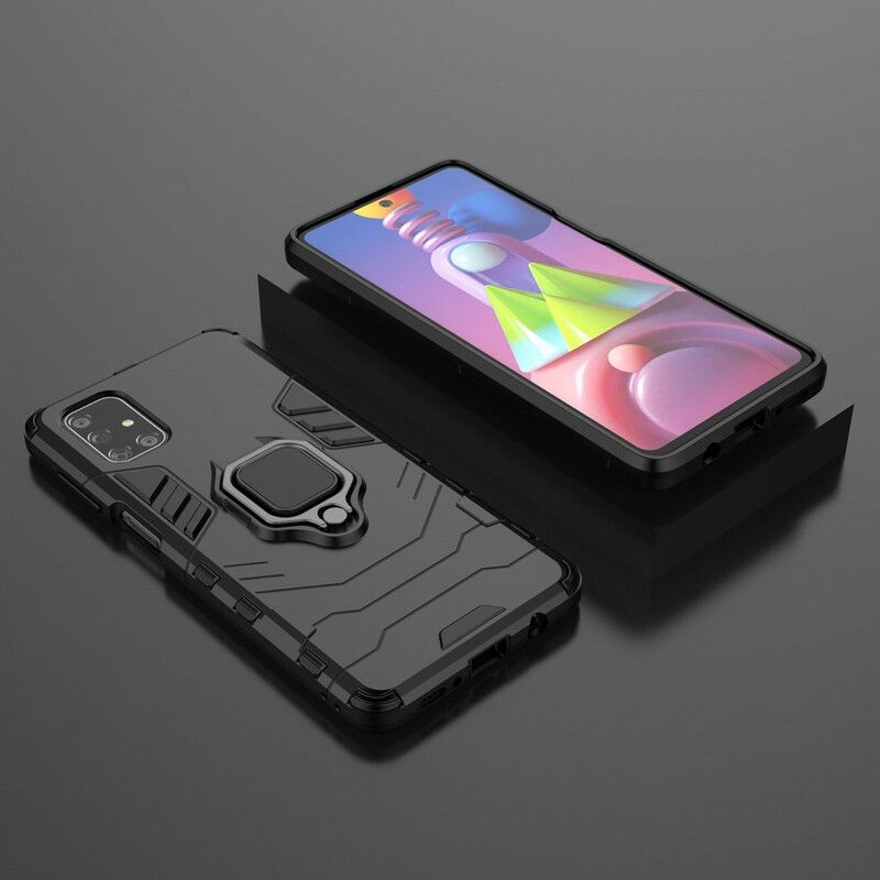 Deksel Til Samsung Galaxy M51 Motstandsdyktig Ring