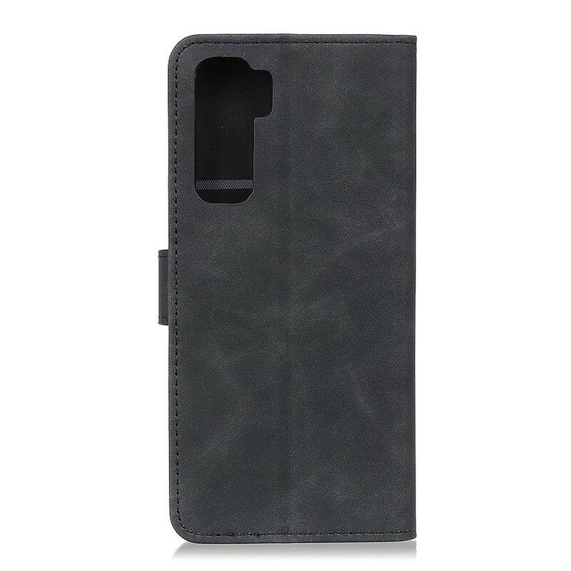 Lærdeksel Til Huawei P40 Lite 5G Vintage Skinneffekt Khazneh