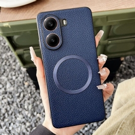 Deksel Poco X7 Pro 5g Magsafe-kompatibel Med Teksturert Læreffekt Beskyttelse Deksel