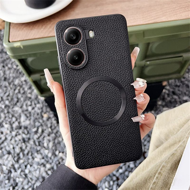 Deksel Poco X7 Pro 5g Magsafe-kompatibel Med Teksturert Læreffekt Beskyttelse Deksel