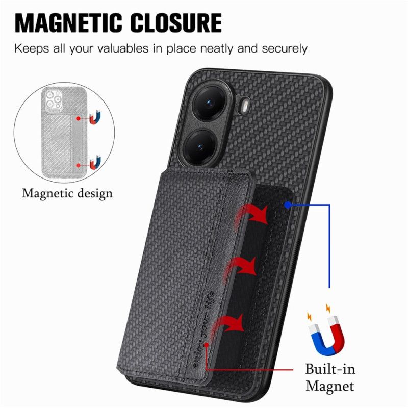 Deksel Poco X7 Pro 5g Mobildeksel Rfid-kortholder I Karbonfiber