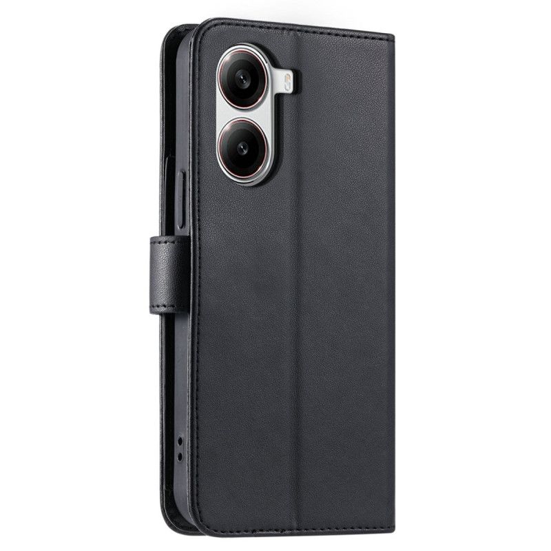 Folio Deksel Poco X7 Pro 5g Vattert Design Med Snor Og Skulderstropp