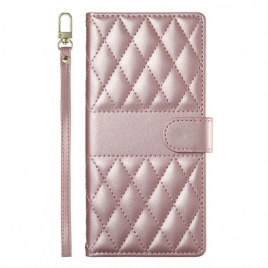 Folio Deksel Poco X7 Pro 5g Vattert Med Stropp Og Skulderstropp