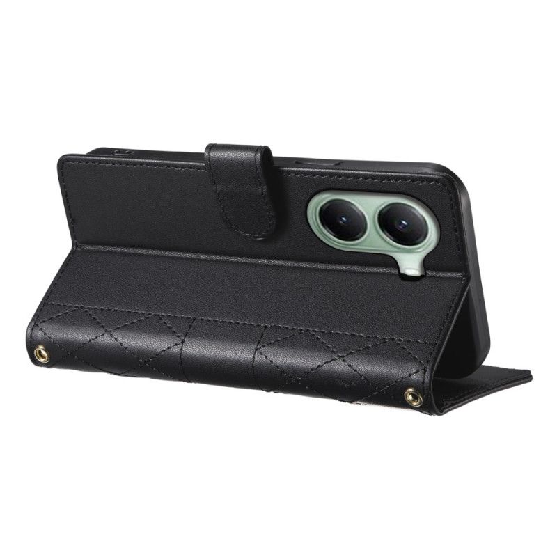 Folio Deksel Poco X7 Pro 5g Vattert Med Stropp Og Skulderstropp