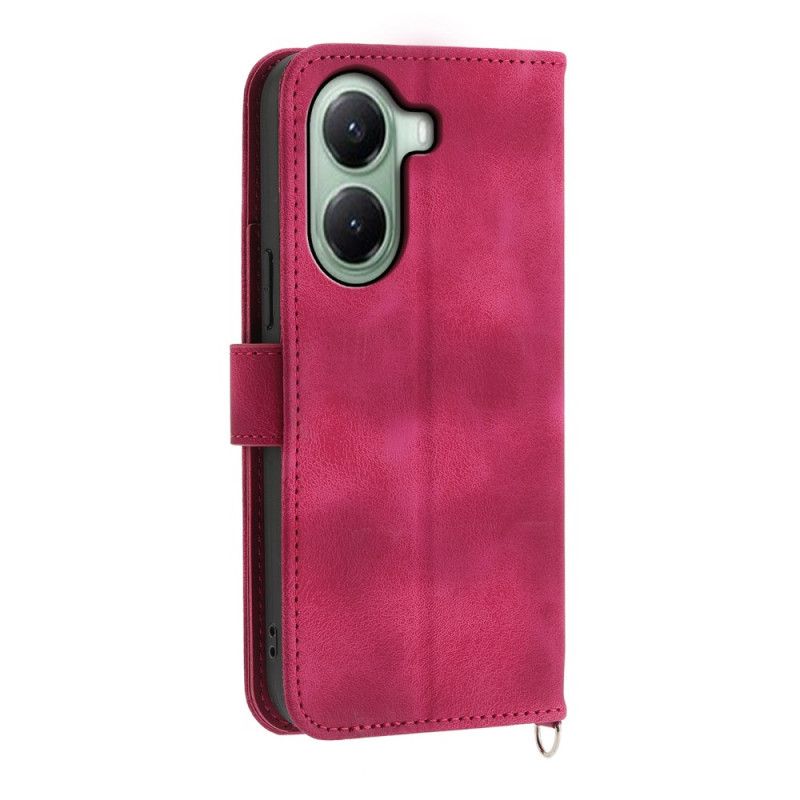 Folio Deksel Til Poco X7 Pro 5g Blomstermønster Med Stropp Og Skulderstropp