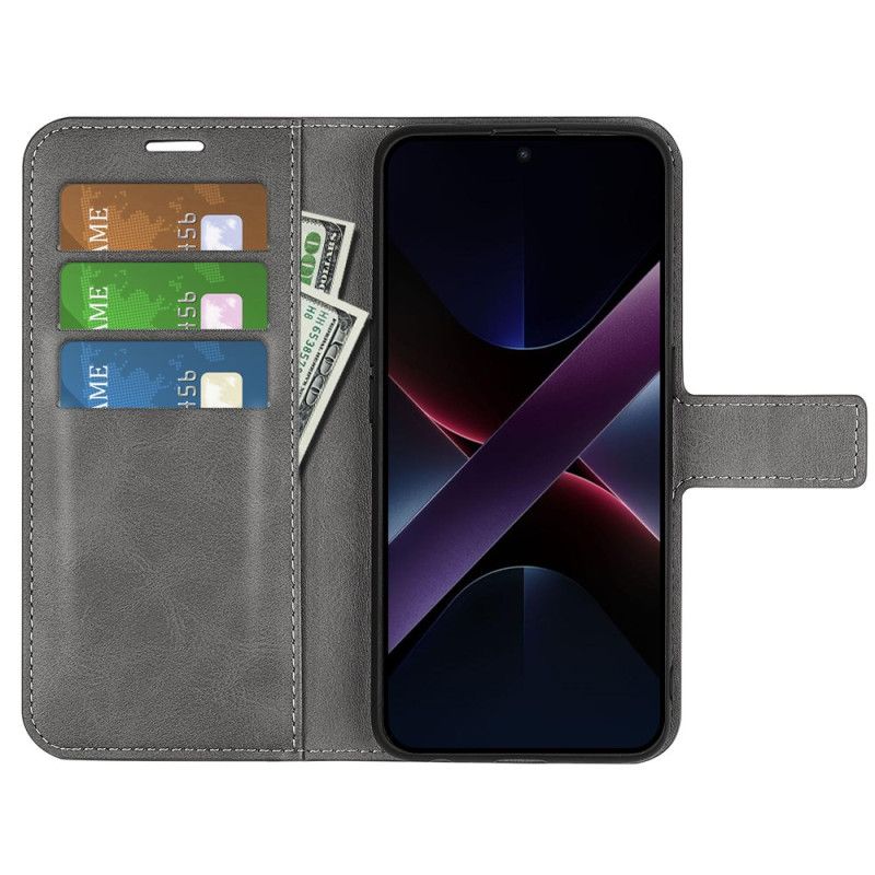 Folio Deksel Til Poco X7 Pro 5g Skinnstil