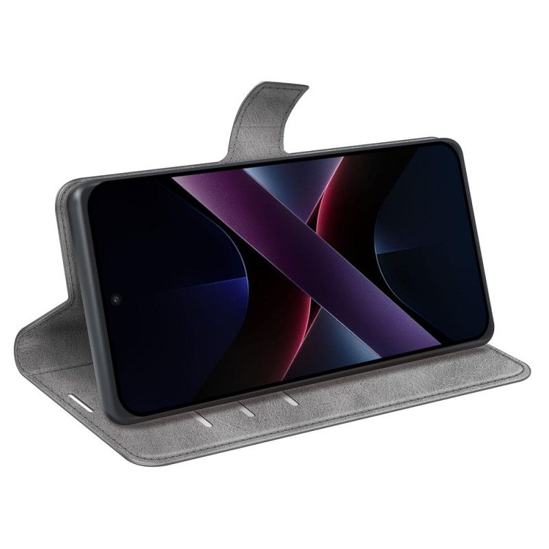 Folio Deksel Til Poco X7 Pro 5g Skinnstil