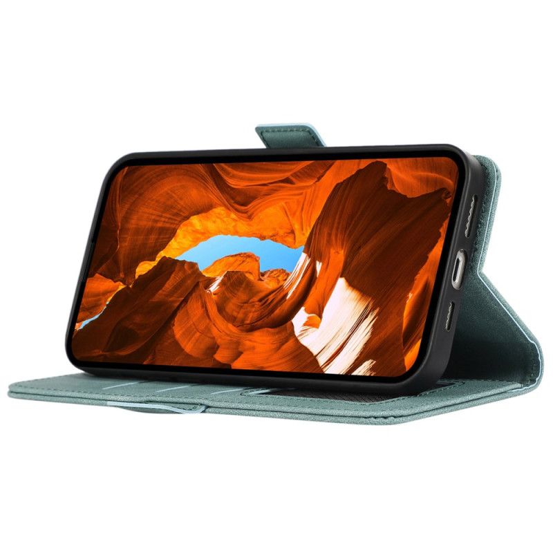 Lærdeksel Folio Deksel Poco X7 Pro 5g Abeel Vintage Semsket Skinneffekt