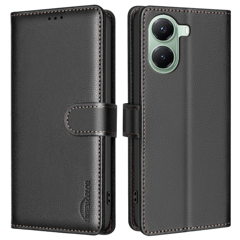 Lærdeksel Folio Deksel Poco X7 Pro 5g Binfen Farge Fuskelær