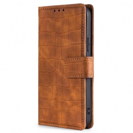 Lærdeksel Folio Deksel Poco X7 Pro 5g Krokodillestil