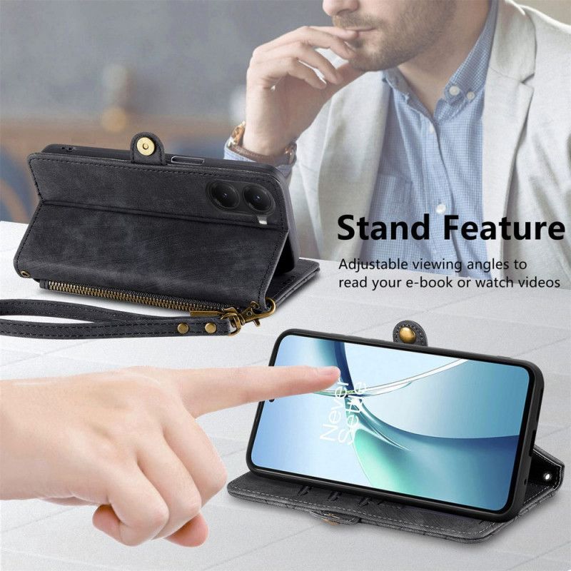 Lærdeksel Folio Deksel Poco X7 Pro 5g Mobildeksel Lommebok Med Geometriske Linjer