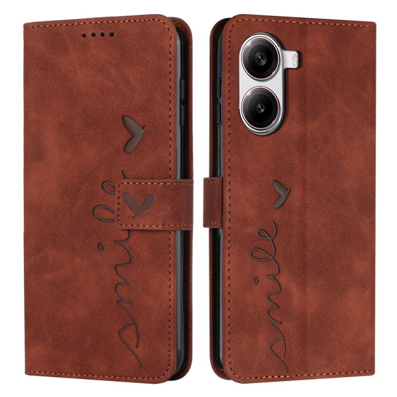 Lærdeksel Folio Deksel Poco X7 Pro 5g Mobildeksel Smil