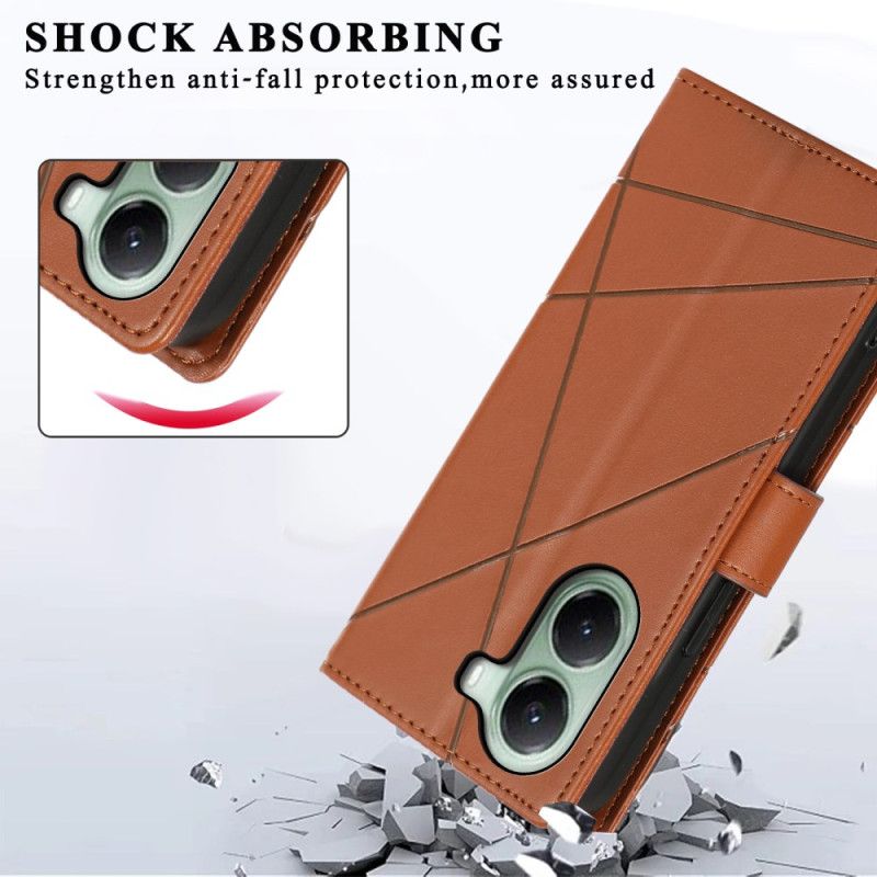 Lærdeksel Folio Deksel Poco X7 Pro 5g Mobildeksel Striper