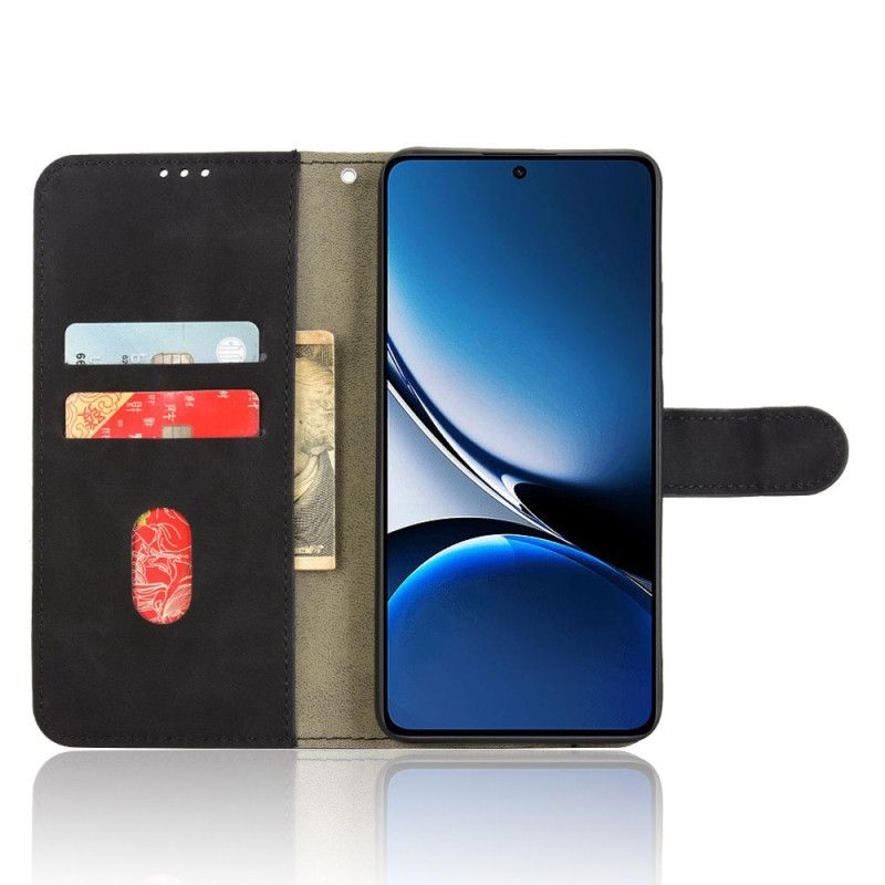 Lærdeksel Folio Deksel Poco X7 Pro 5g Semsket Skinneffekt