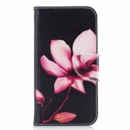 Folio Deksel Til Samsung Galaxy J7 2017 Rosa Blomst