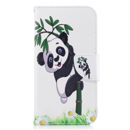 Lærdeksel Til Samsung Galaxy J7 2017 Panda På Bambus
