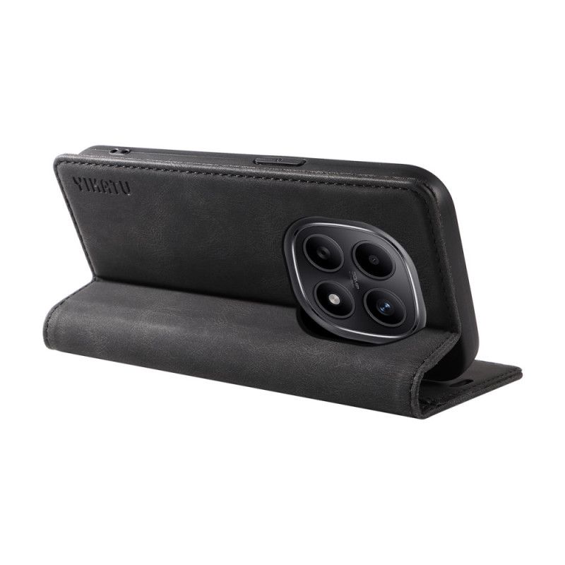 Folio Deksel Lær Xiaomi Redmi Note 15 5g Mobildeksel Yikatu Semsket Skinneffekt