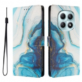 Folio Deksel Til Xiaomi Redmi Note 15 5g Blå Marmor