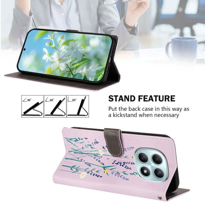 Folio Deksel Til Xiaomi Redmi Note 15 5g Lavendel