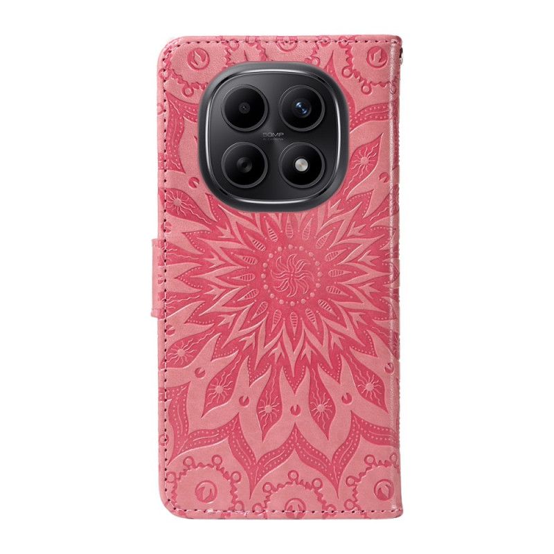 Folio Deksel Til Xiaomi Redmi Note 15 5g Solsikkemønster