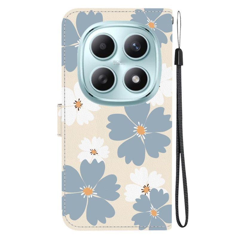 Folio Deksel Xiaomi Redmi Note 15 5g Blå Tusenfryd Beskyttelse Deksel