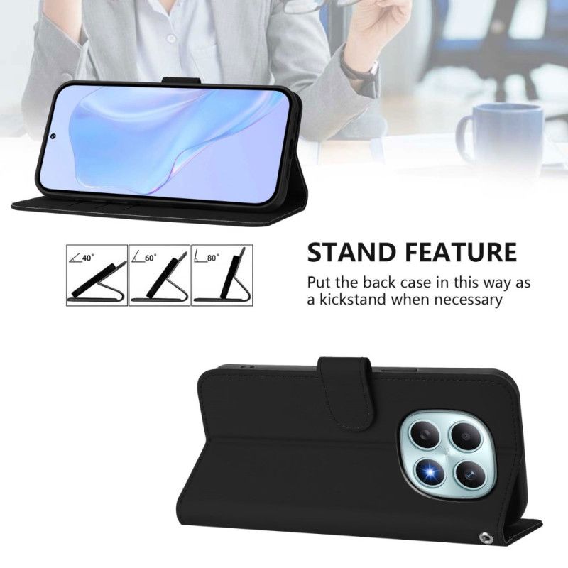 Folio Deksel Xiaomi Redmi Note 15 5g Ensfarget Beskyttelse Deksel