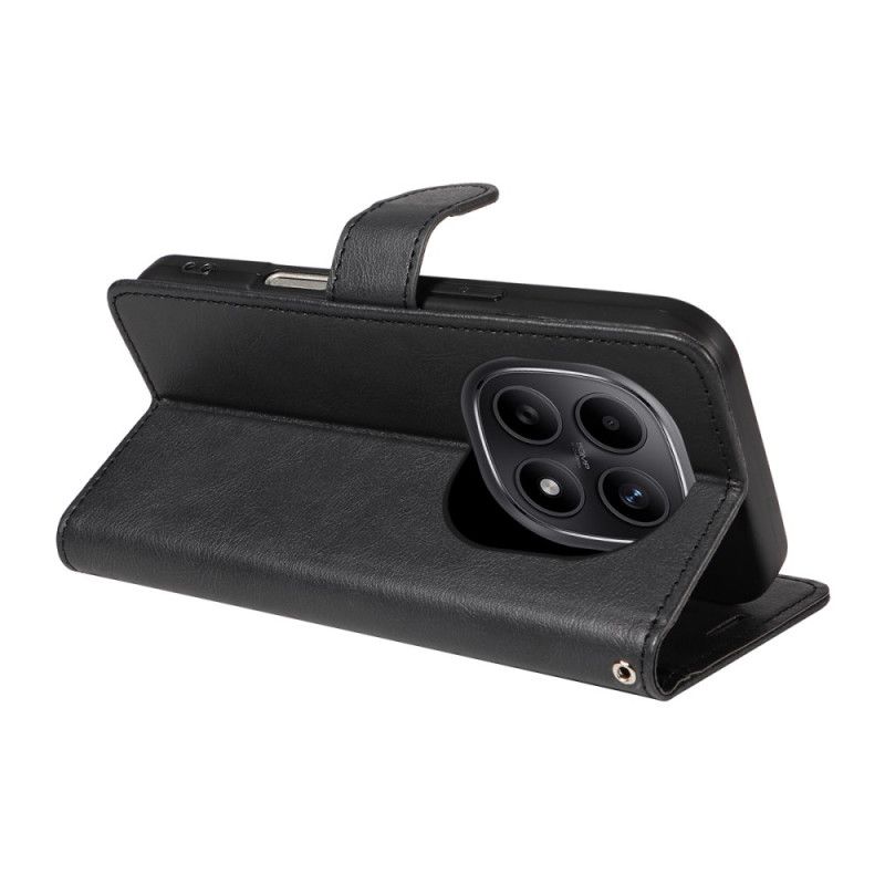 Folio Deksel Xiaomi Redmi Note 15 5g Ensfarget Skinneffekt