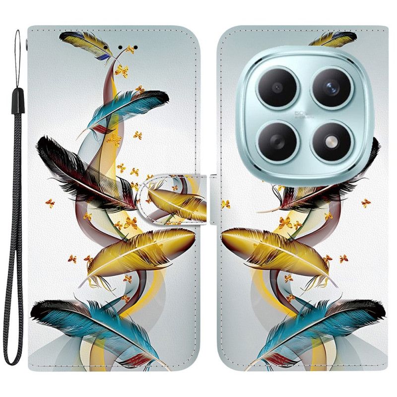 Folio Deksel Xiaomi Redmi Note 15 5g Fargerike Fjær