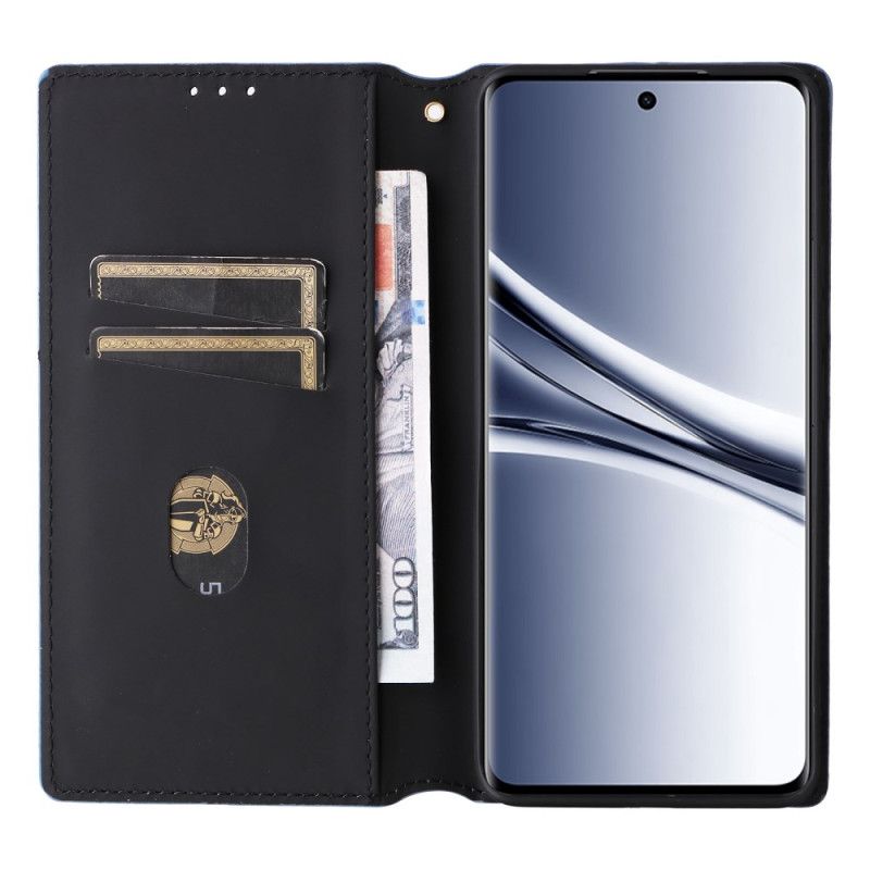 Folio Deksel Xiaomi Redmi Note 15 5g Gravert Diamantmønster
