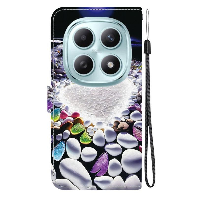 Folio Deksel Xiaomi Redmi Note 15 5g Hvitt Hjerte