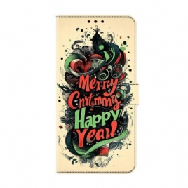 Folio Deksel Xiaomi Redmi Note 15 5g Julegraffiti Beskyttelse Deksel