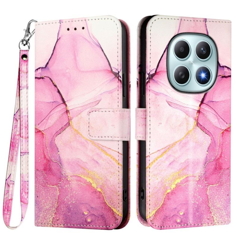 Folio Deksel Xiaomi Redmi Note 15 5g Mønster Marmor Med Stropp