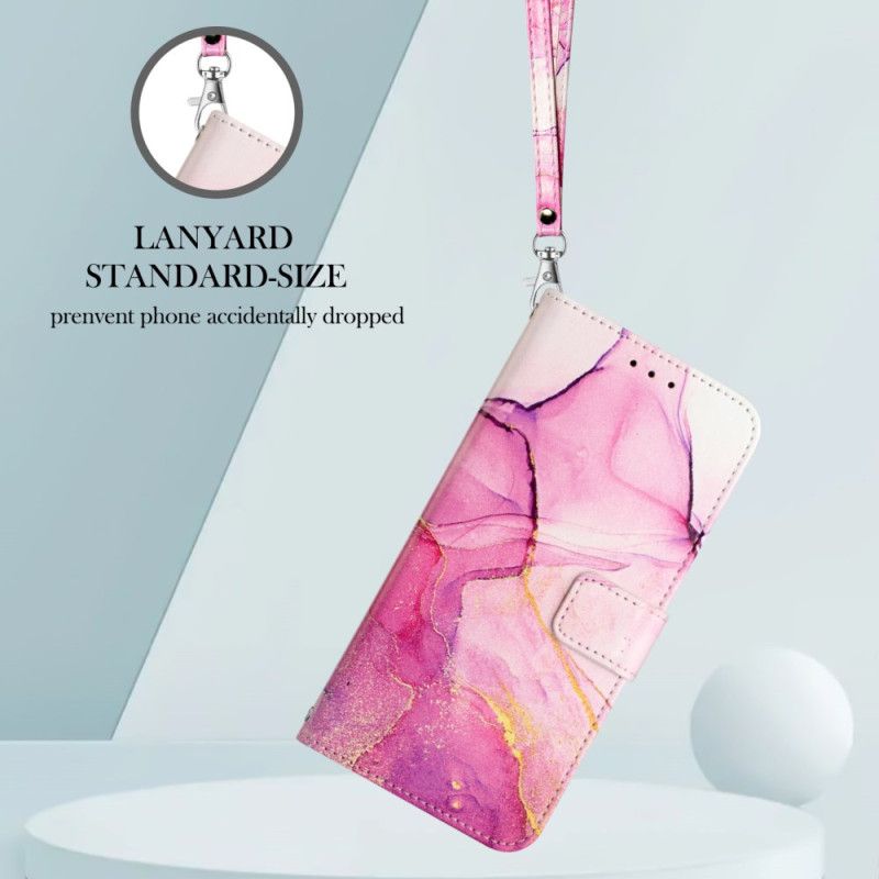 Folio Deksel Xiaomi Redmi Note 15 5g Mønster Marmor Med Stropp