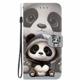 Folio Deksel Xiaomi Redmi Note 15 5g Pandamønster