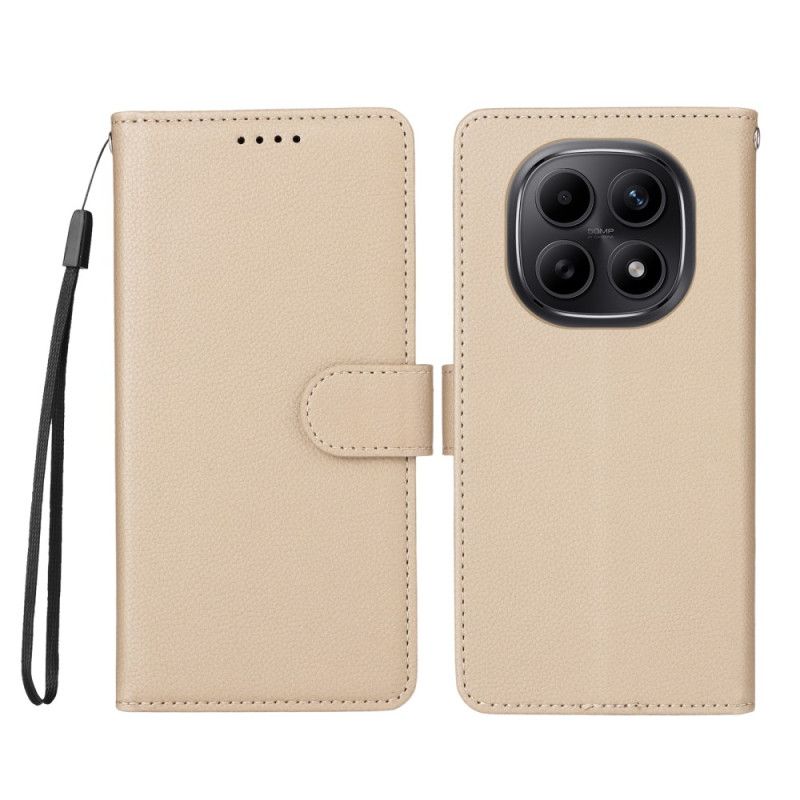 Folio Deksel Xiaomi Redmi Note 15 5g Rfid-blokkering Og Stropp Beskyttelse Deksel