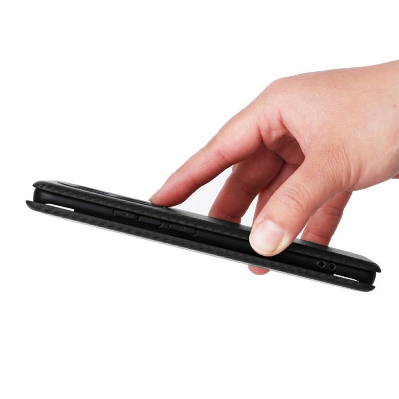 Folio Deksel Xiaomi Redmi Note 15 5g Støtsikker Karbonfibertekstur Beskyttelse Deksel