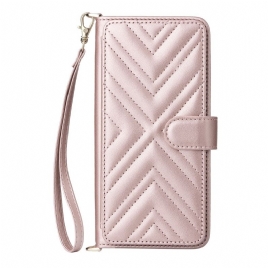 Folio Deksel Xiaomi Redmi Note 15 5g Vattert Med Skulderstropp Og Stropp Beskyttelse Deksel