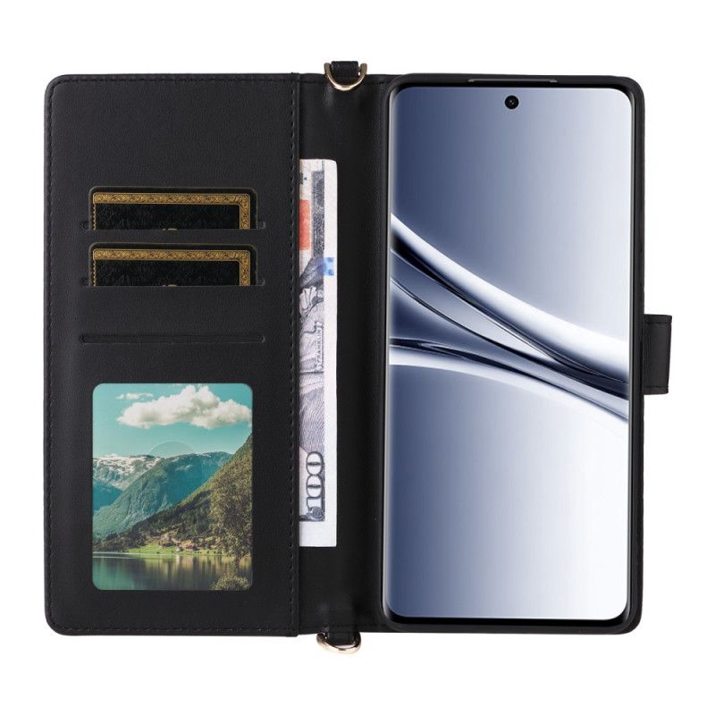 Folio Deksel Xiaomi Redmi Note 15 5g Vattert Med Skulderstropp Og Stropp Beskyttelse Deksel