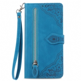 Lærdeksel Folio Deksel Xiaomi Redmi Note 15 5g Blomsterblondereim