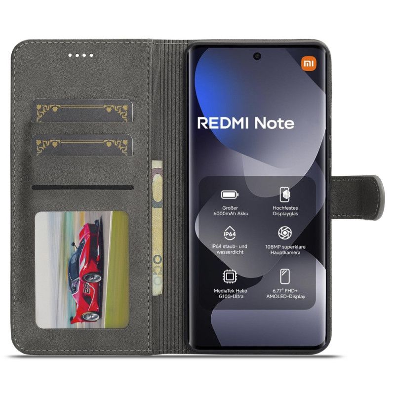 Lærdeksel Folio Deksel Xiaomi Redmi Note 15 5g Lc.imeeke Læreffekt