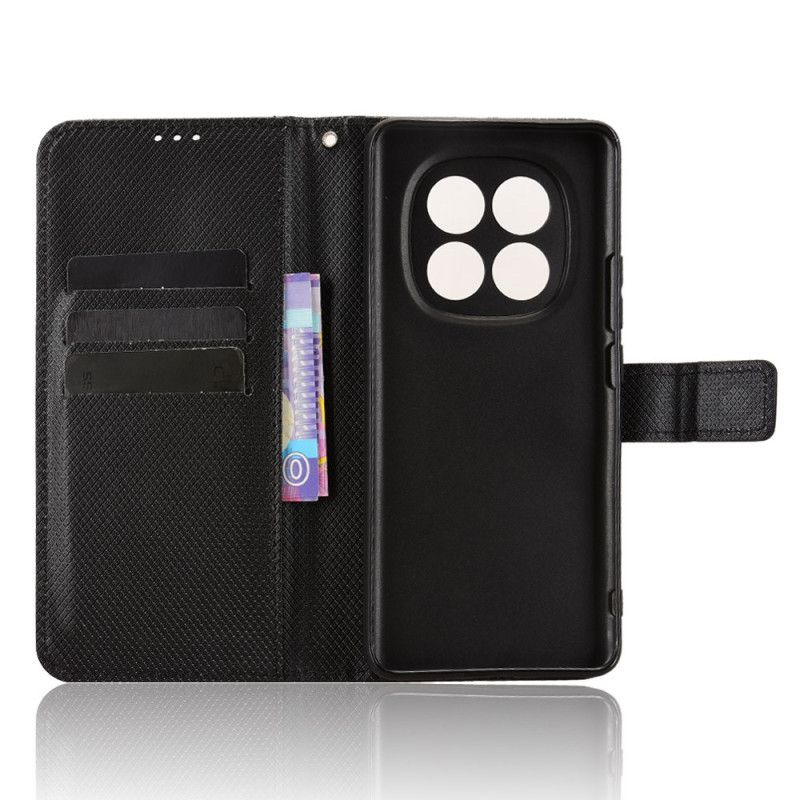 Lærdeksel Folio Deksel Xiaomi Redmi Note 15 5g Mobildeksel Diamanttekstur