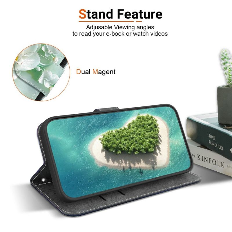 Lærdeksel Folio Deksel Xiaomi Redmi Note 15 5g Mobildeksel Jadeblomster