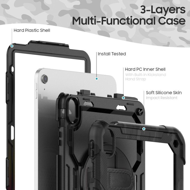 Deksel iPad (2025) Full Beskyttelse Med Skulderstropp