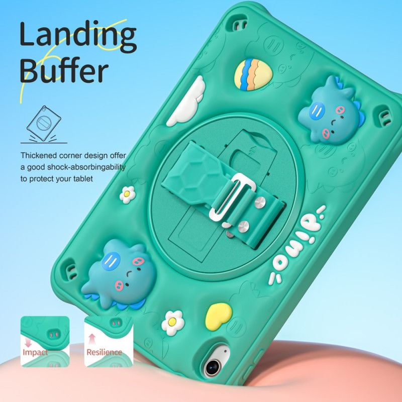 Deksel iPad (2025) Mobildeksel Dinosaurstropp Og Støtte For Barn