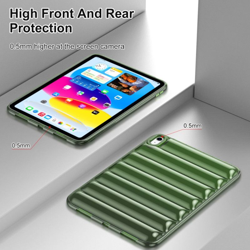 Deksel iPad (2025) Pufferjakkestil Beskyttelse Deksel